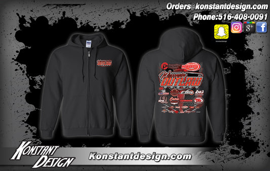*PRE-ORDER* 2025 WI OUTLAW SERIES - Zip Up Hoodie